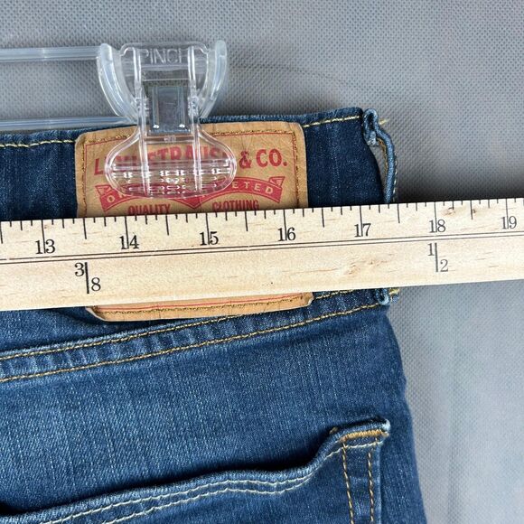 Levi's Jeans Pants Men's Size W34 L30 Blue Button Zip Pockets Flat Front - Picture 6 of 7